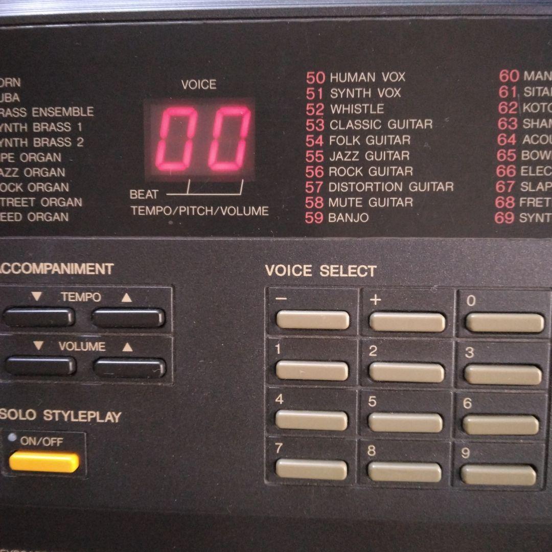 【Used・YAMAHA】キーボード　ポータトーンPSR-37 　アダプタ取説付