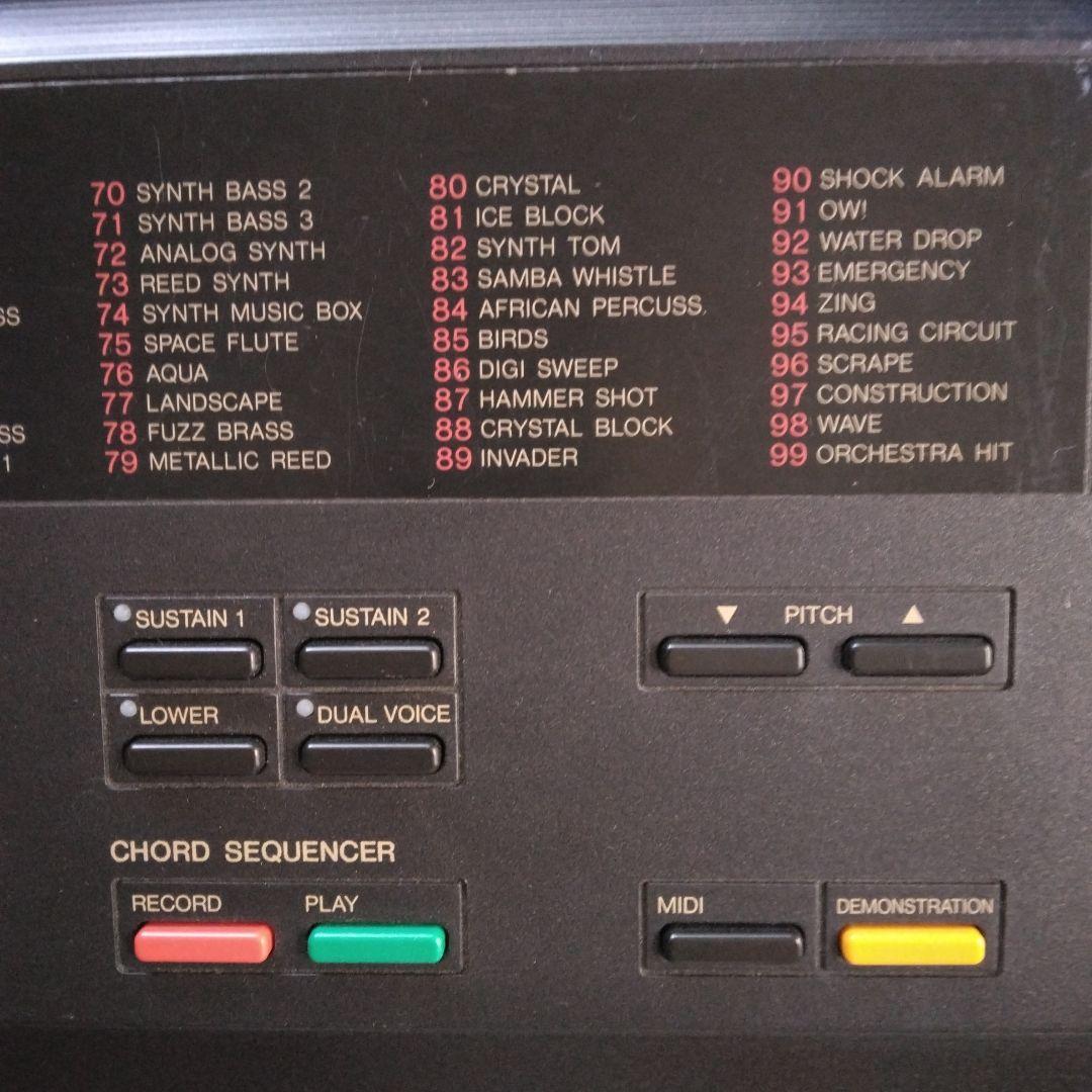 【Used・YAMAHA】キーボード　ポータトーンPSR-37 　アダプタ取説付