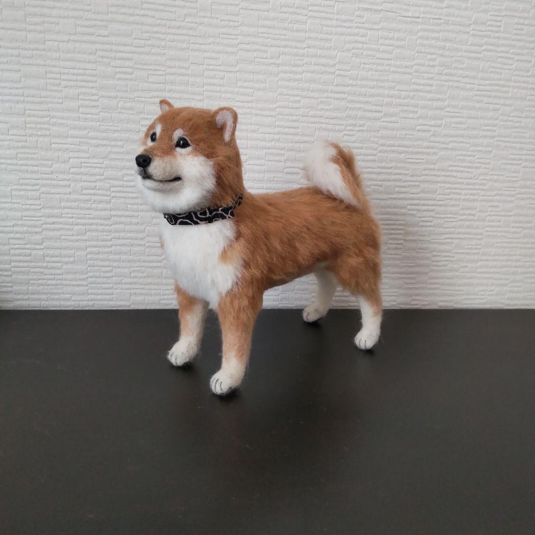 羊毛フェルト☆柴犬立ち姿☆ハンドメイド