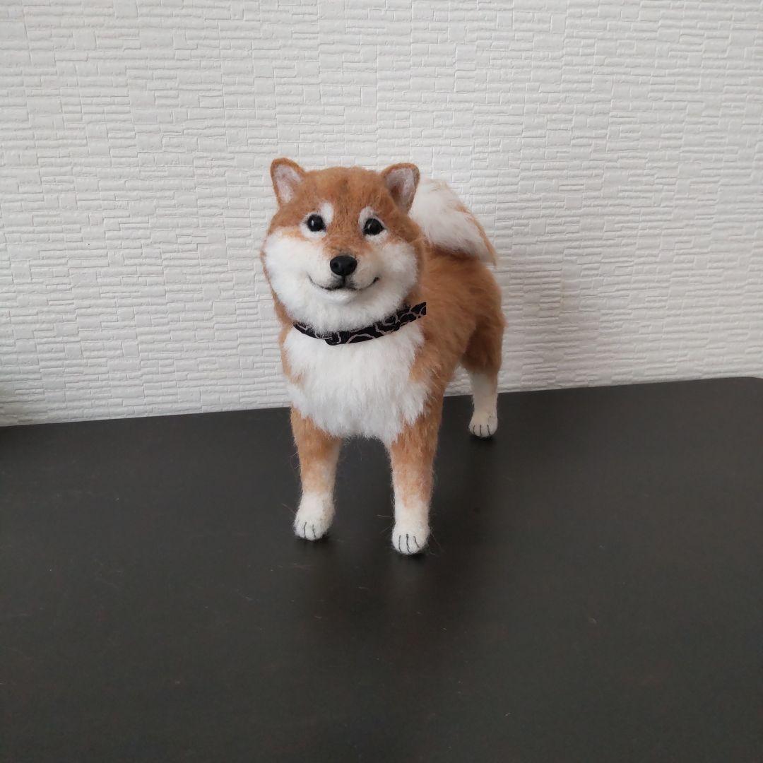 羊毛フェルト☆柴犬立ち姿☆ハンドメイド