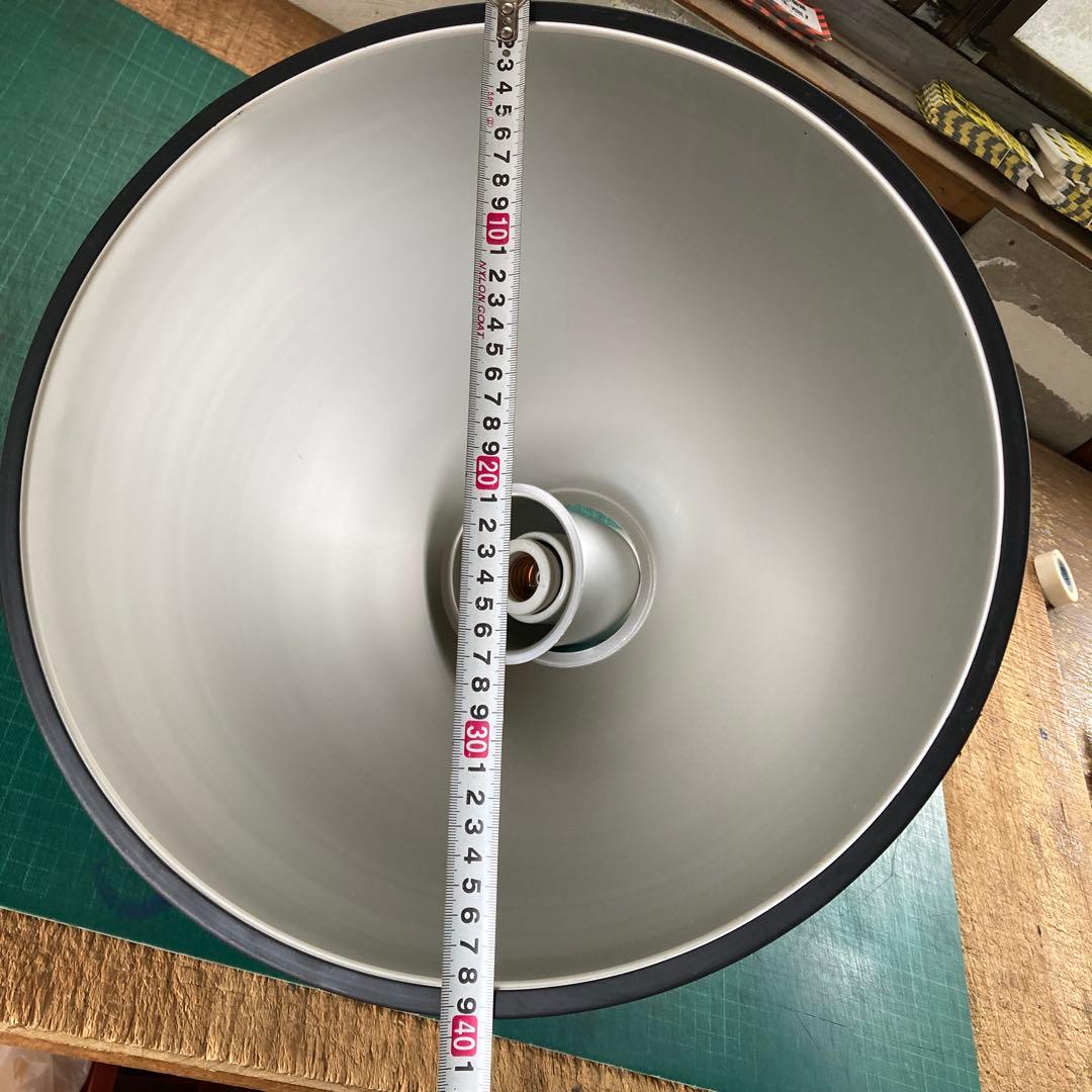 ナショナル 銀色 アルミシェードのペンダントライト チェーン吊り HID照明