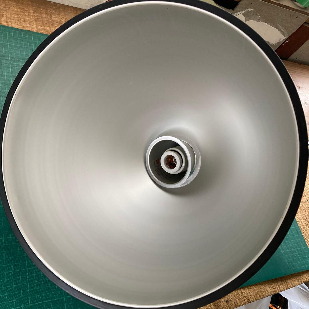 ナショナル 銀色 アルミシェードのペンダントライト チェーン吊り HID照明