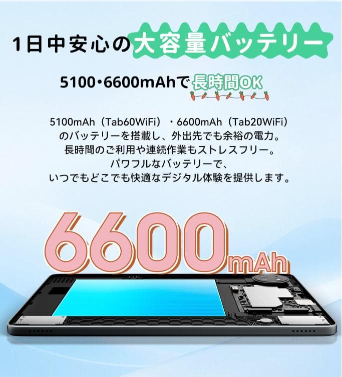 タブレット 10インチ Android15 Wi-Fiモデル