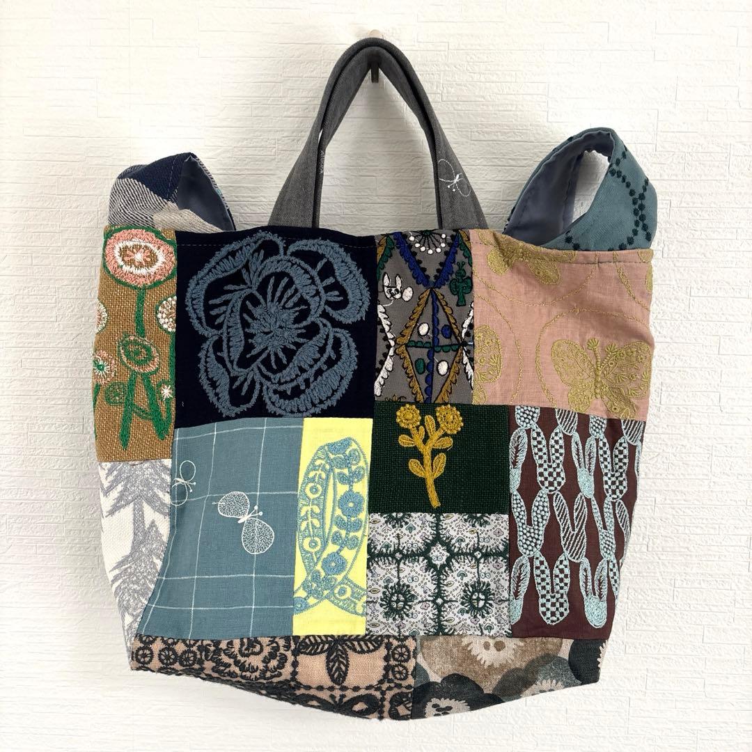 ☆ミナペルホネン ハンドメイド ショルダーバッグ パッチワークlight mx