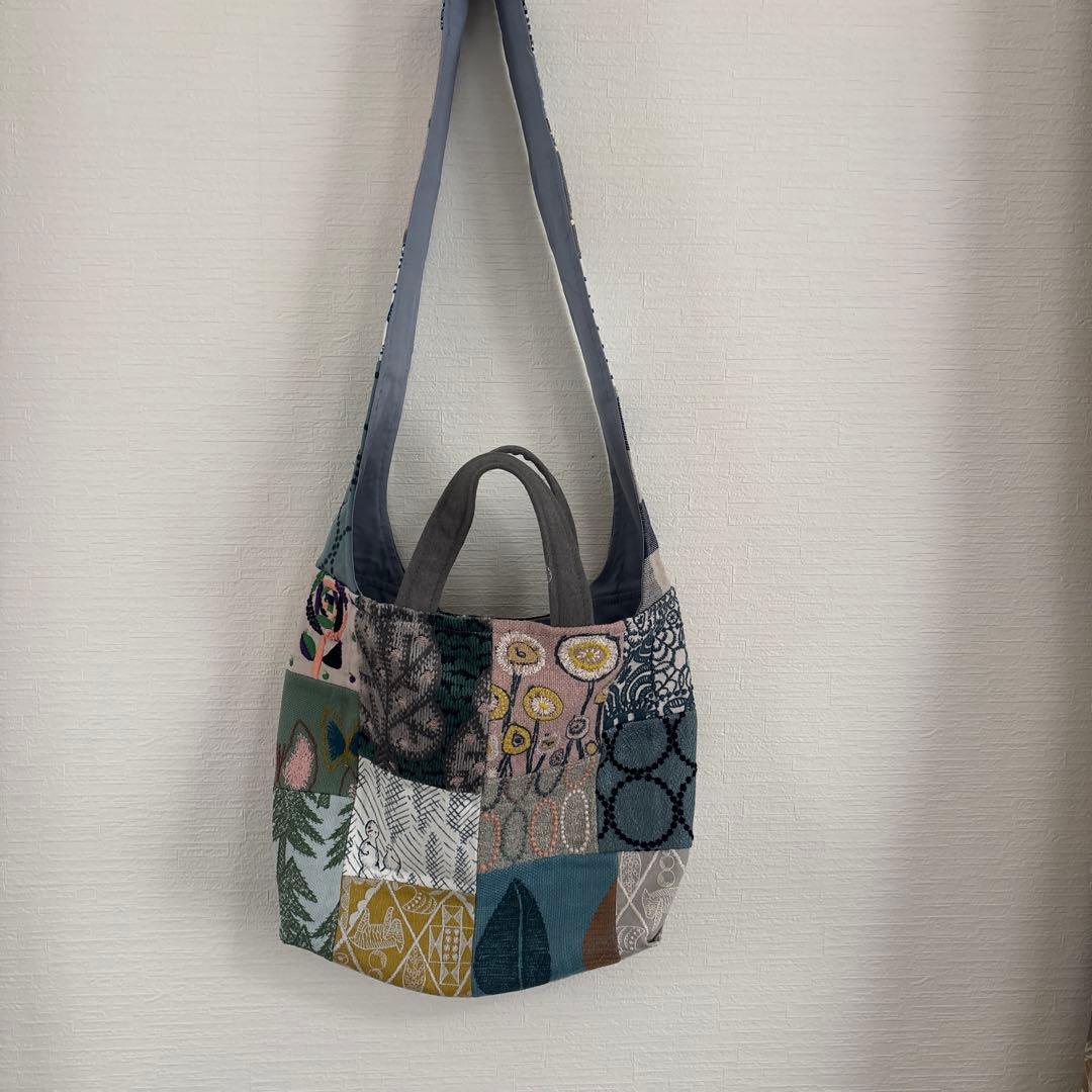☆ミナペルホネン ハンドメイド ショルダーバッグ パッチワークlight mx
