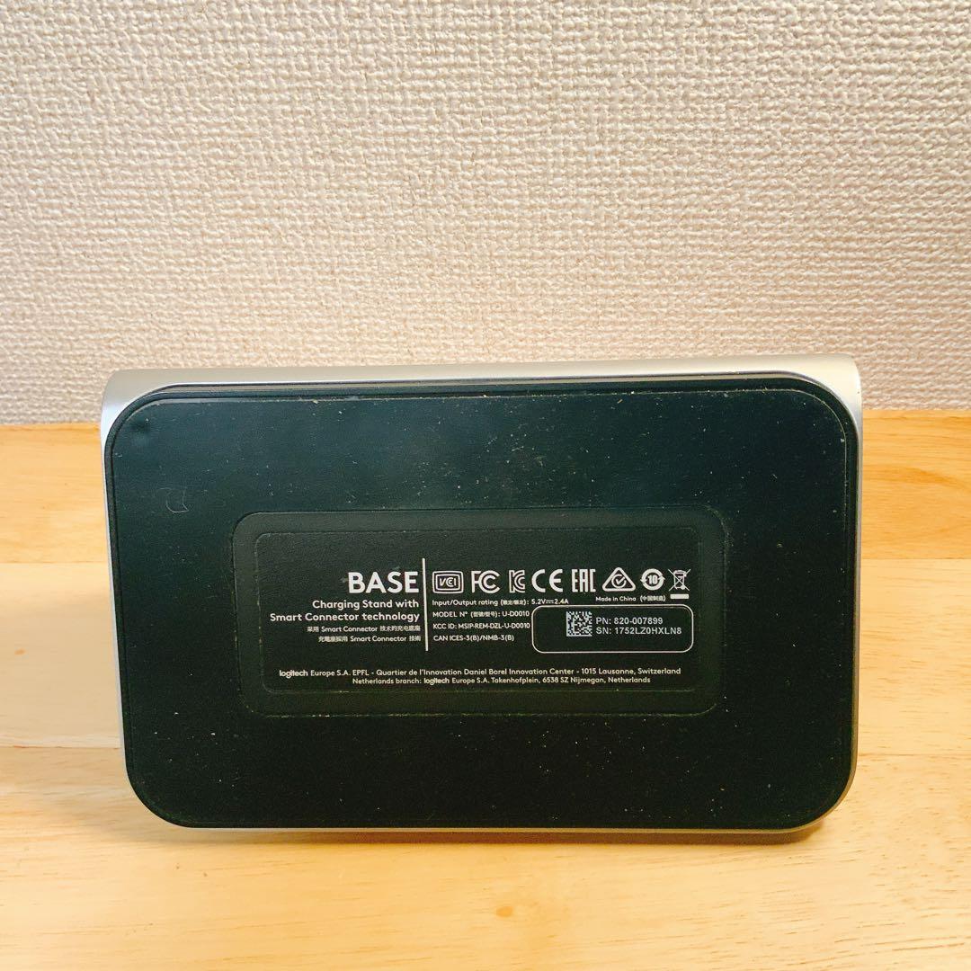 中古品2個：ロジクール ワイヤレス充電スタンド iD10 シルバー Base