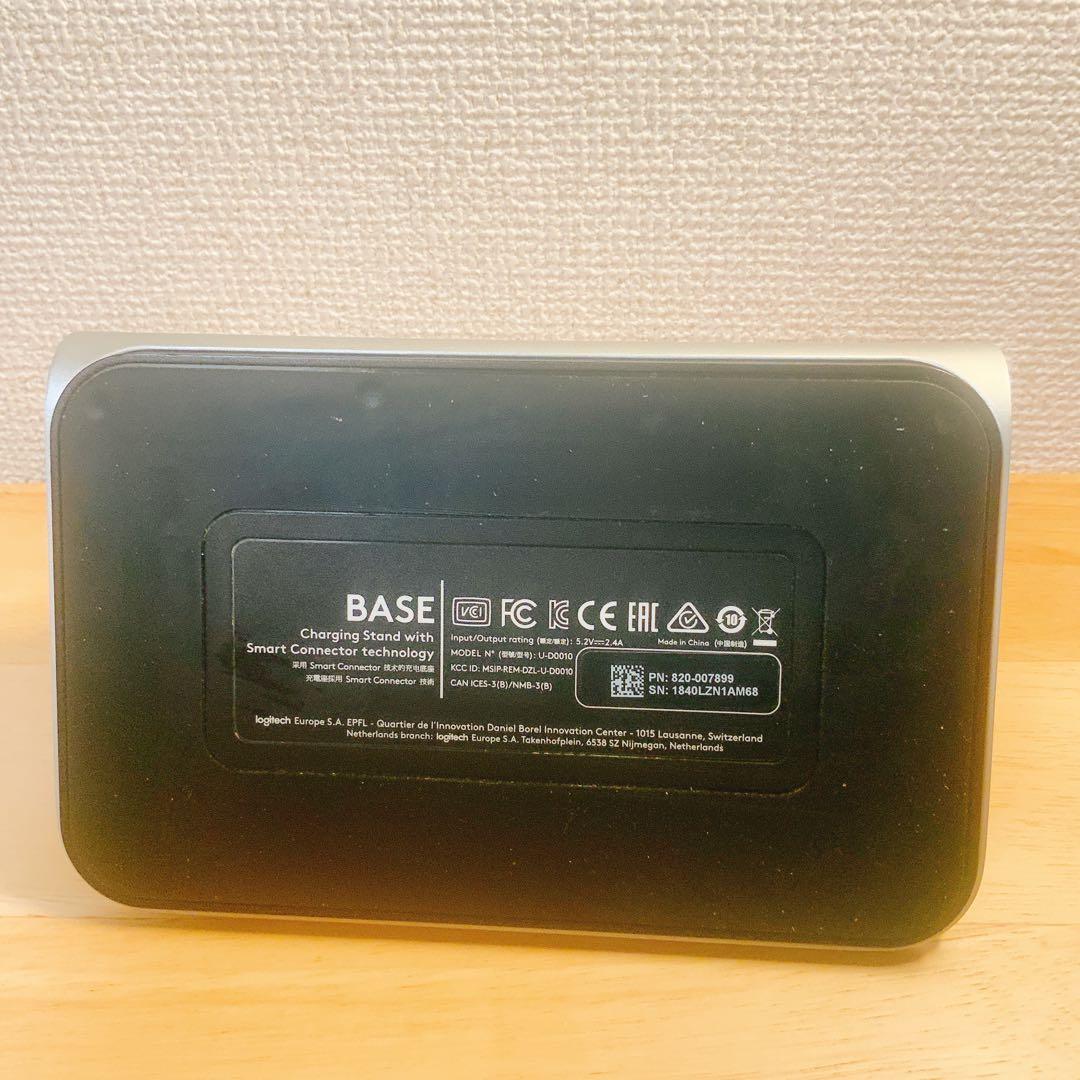 中古品2個：ロジクール ワイヤレス充電スタンド iD10 シルバー Base