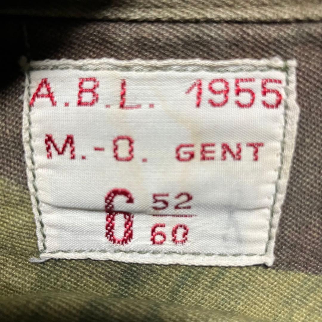 50's ベルギー軍 デニソンスモック　 ブラッシュストロークカモ　実物　官給品