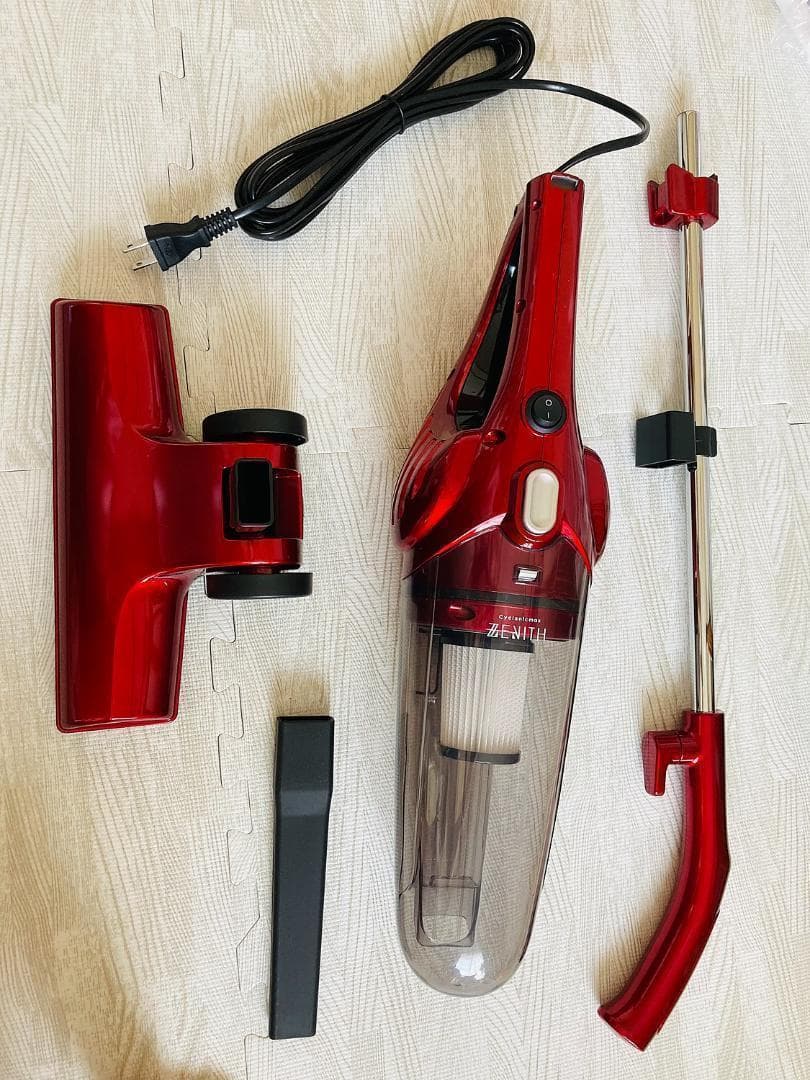 *お掃除を楽しく★ 3way サイクロン掃除機 パワフル吸引 赤 他カラー有