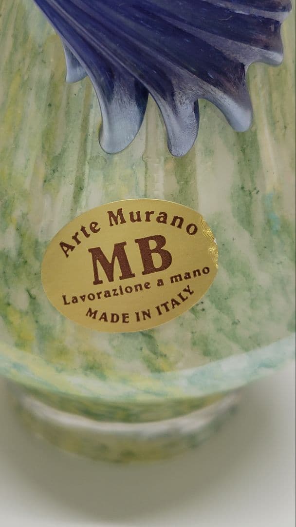 イタリアArte Murano ムラーノ ベネチアンガラス 花瓶 フラワーベース