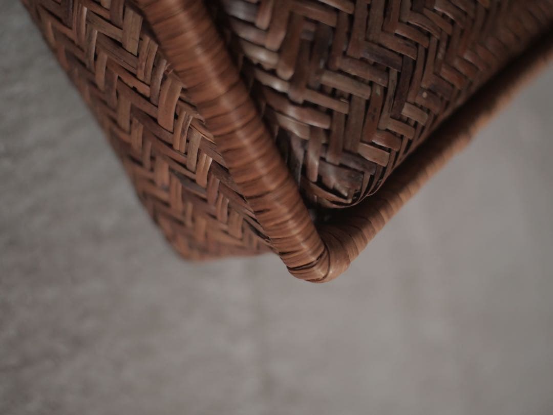 カゴ　つづら　行李　弁当箱　古家具　古道具　アンティーク　昭和レトロ