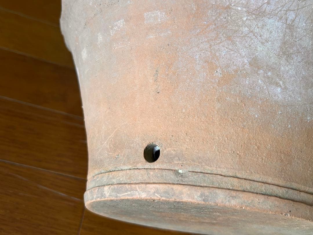 植木鉢 素焼き ビンテージ 外国製 壺形