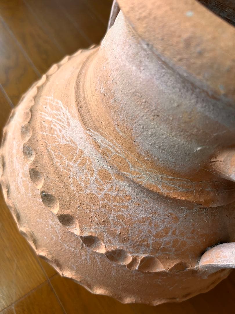 植木鉢 素焼き ビンテージ 外国製 壺形