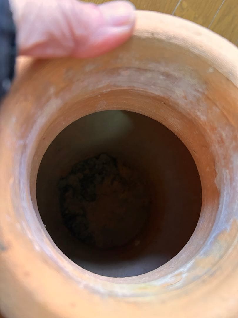 植木鉢 素焼き ビンテージ 外国製 壺形