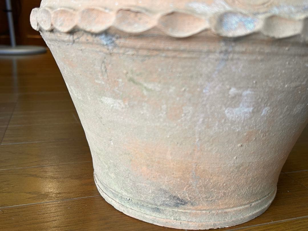 植木鉢 素焼き ビンテージ 外国製 壺形