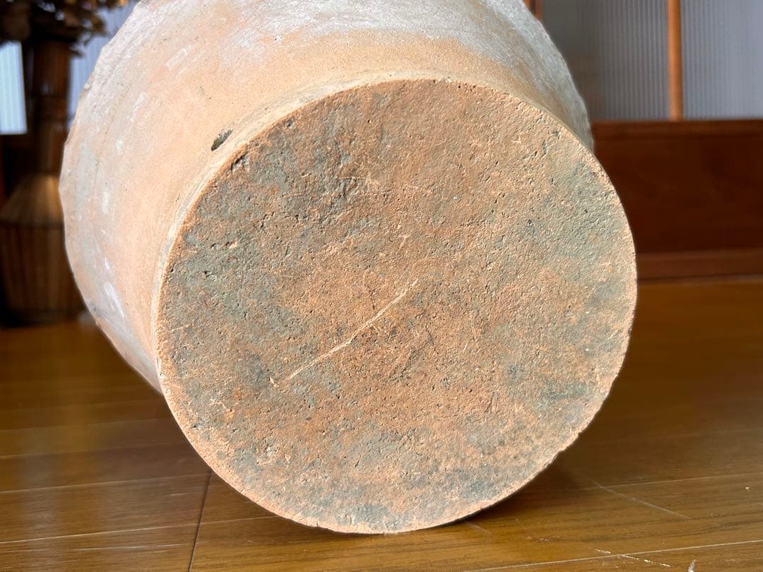 植木鉢 素焼き ビンテージ 外国製 壺形