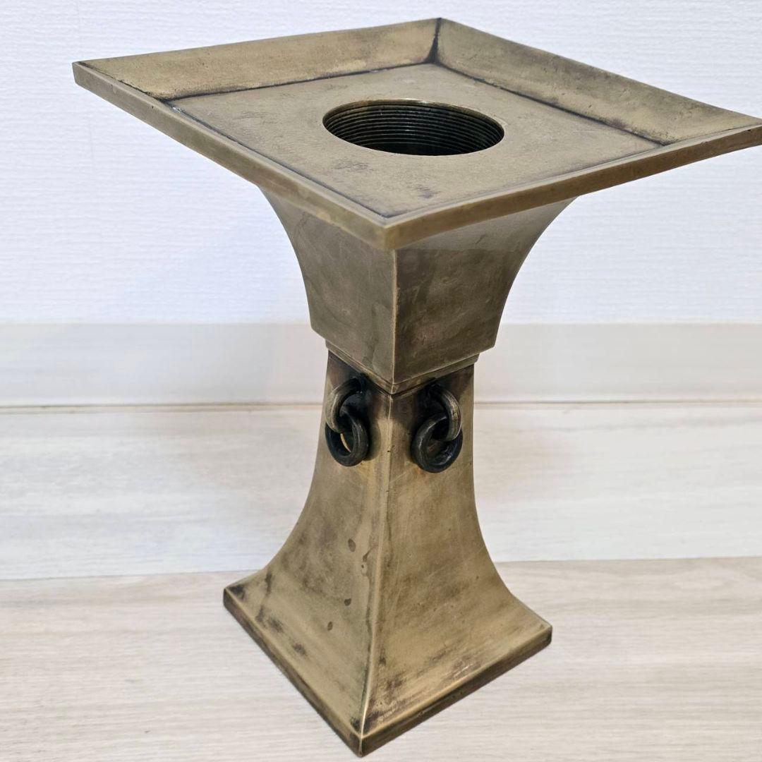 池坊 いけばな 銅鋳造 四海波 池坊陶花器 木箱付き