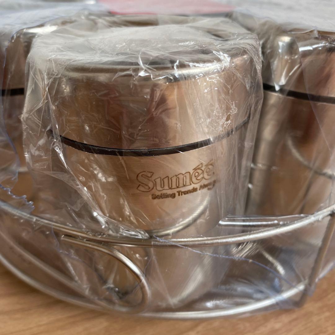 本場インドのMasala Dabba /スパイス入れ7個セット