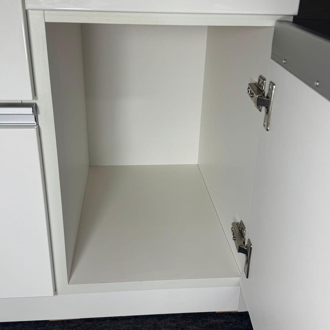 ニトリ 食器棚 幅90cm キッチンボード ホワイト 白 d5217