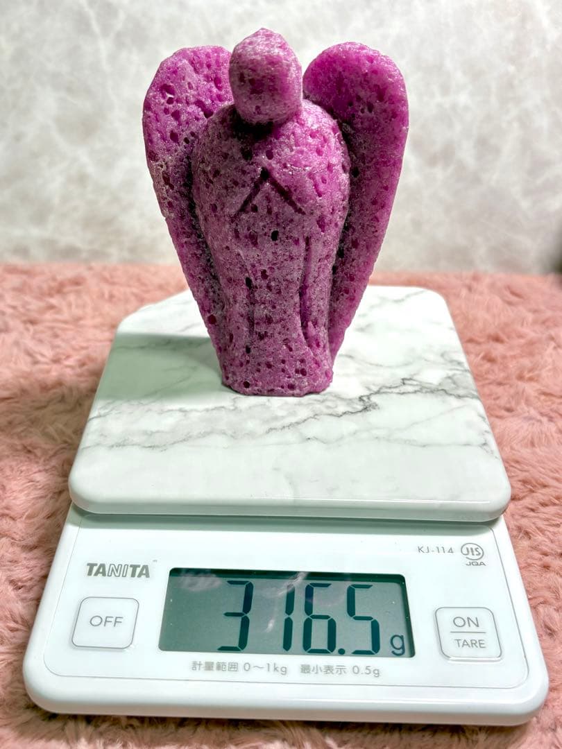 【セール】天然ルビー 天使 彫刻 置物 316.5g 大迫力 パワーストーン
