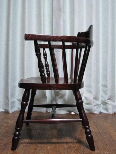 美品 九州民芸家具 ミズメザクラ 無垢材 キャプテンチェア a/ウィンザーチェア