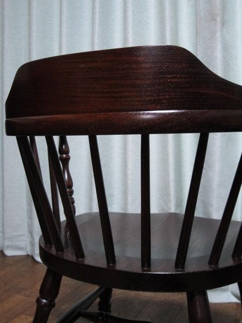 美品 九州民芸家具 ミズメザクラ 無垢材 キャプテンチェア a/ウィンザーチェア