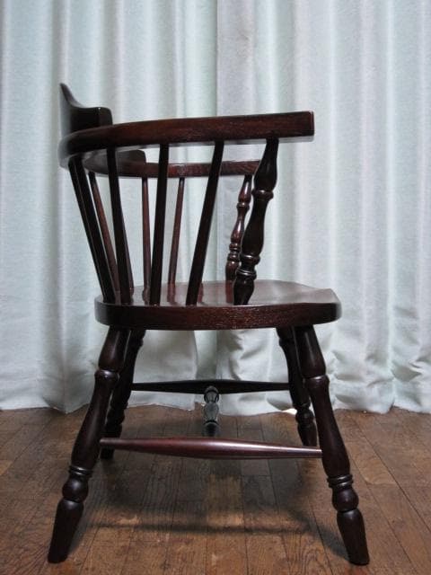 美品 九州民芸家具 ミズメザクラ 無垢材 キャプテンチェア a/ウィンザーチェア