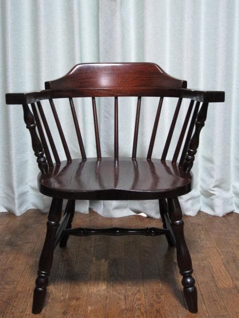 美品 九州民芸家具 ミズメザクラ 無垢材 キャプテンチェア a/ウィンザーチェア