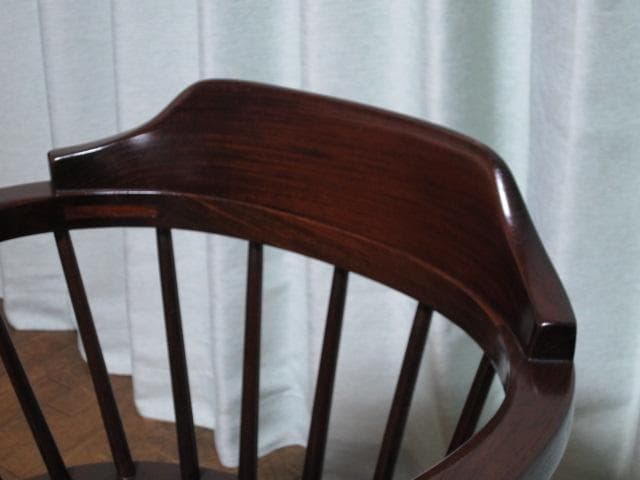 美品 九州民芸家具 ミズメザクラ 無垢材 キャプテンチェア a/ウィンザーチェア