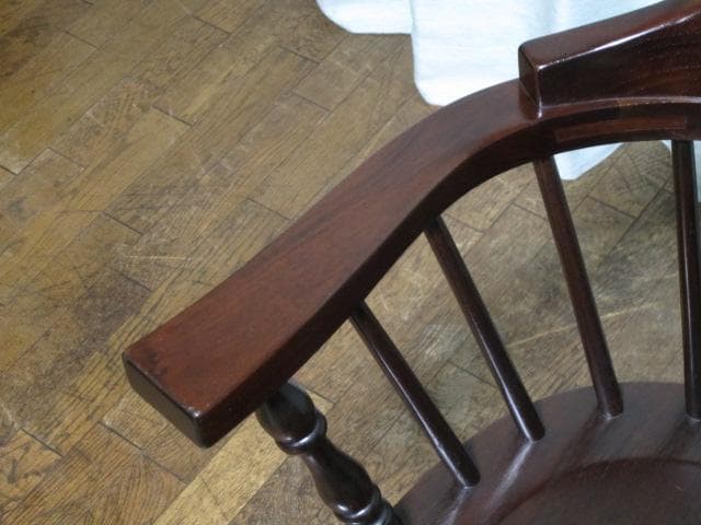 美品 九州民芸家具 ミズメザクラ 無垢材 キャプテンチェア a/ウィンザーチェア