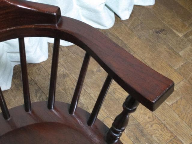 美品 九州民芸家具 ミズメザクラ 無垢材 キャプテンチェア a/ウィンザーチェア