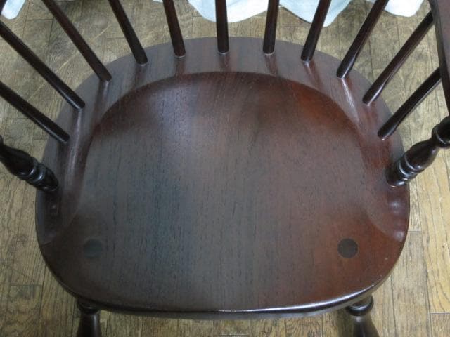 美品 九州民芸家具 ミズメザクラ 無垢材 キャプテンチェア a/ウィンザーチェア