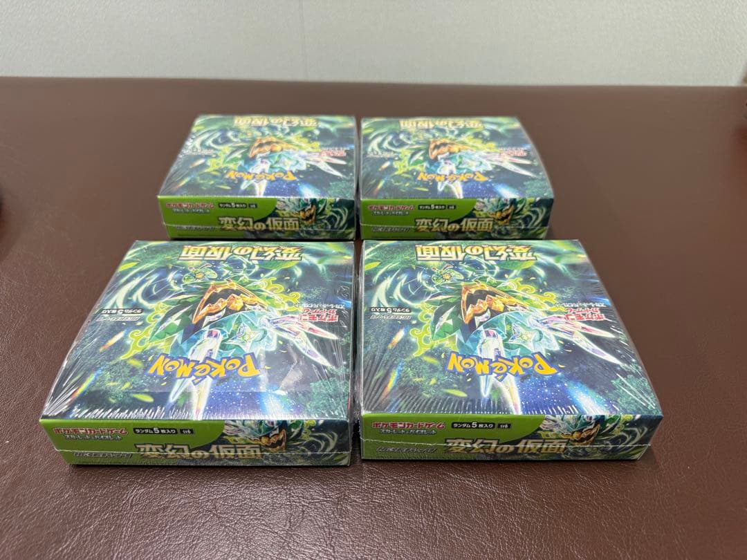 ポケモンカードゲーム　変幻の仮面　4BOXシュリンク付き