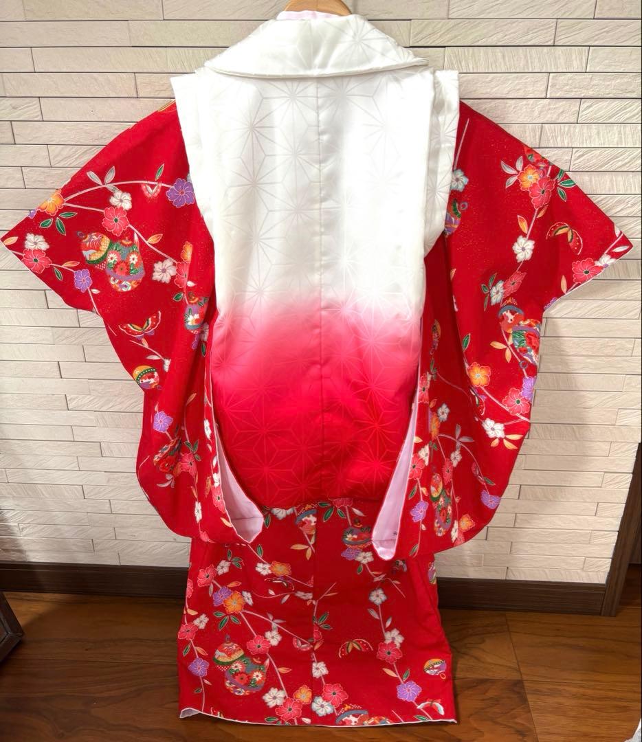 七五三　3歳用　着物セット【おまけ4点付き】