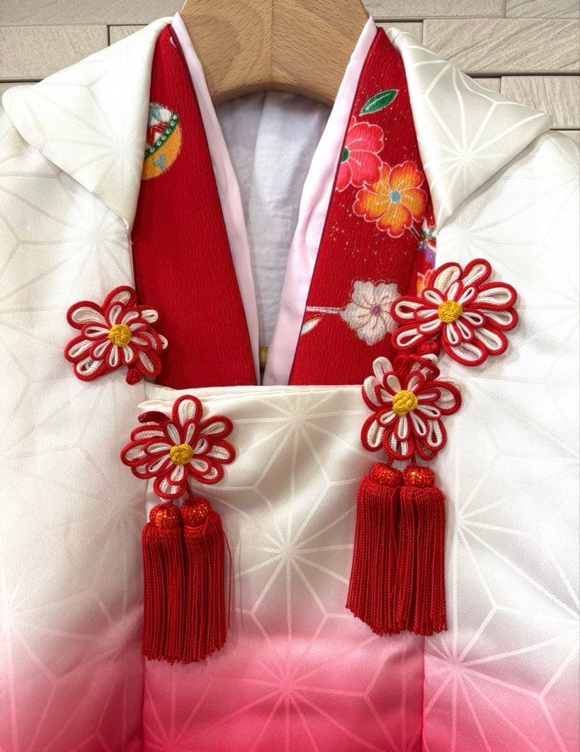 七五三　3歳用　着物セット【おまけ4点付き】