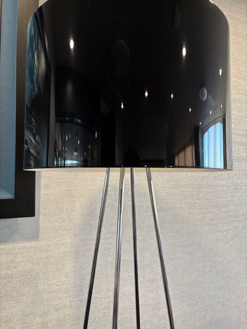 美品　FLOSフロス RAY F2 フロアライト ブラック