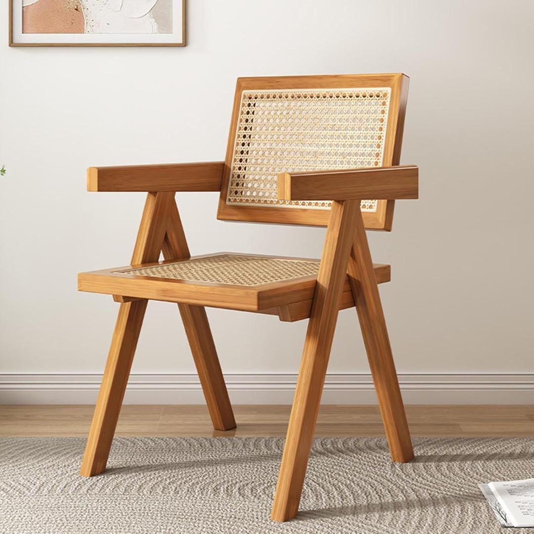 早い者勝ち✨ピエール・ジャンヌレ風 ラタンチェア チェア イス ラタン