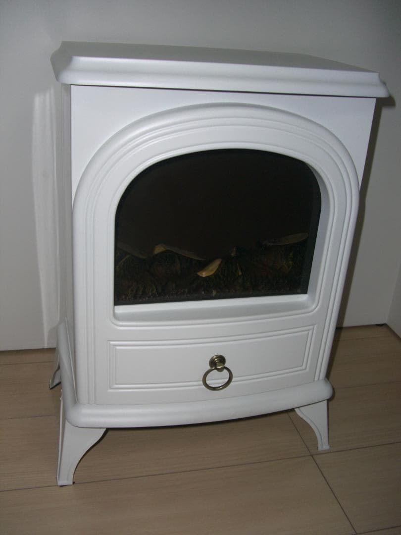 ★暖炉風電気ヒーター★ホワイト★