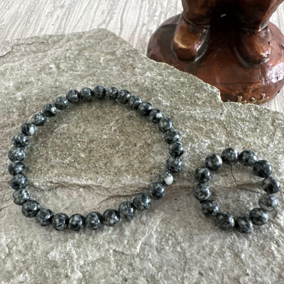 【三峯神社限定・一点物】日本武尊(ヤマトタケル)波動上昇遠野霊石 お揃いブレス