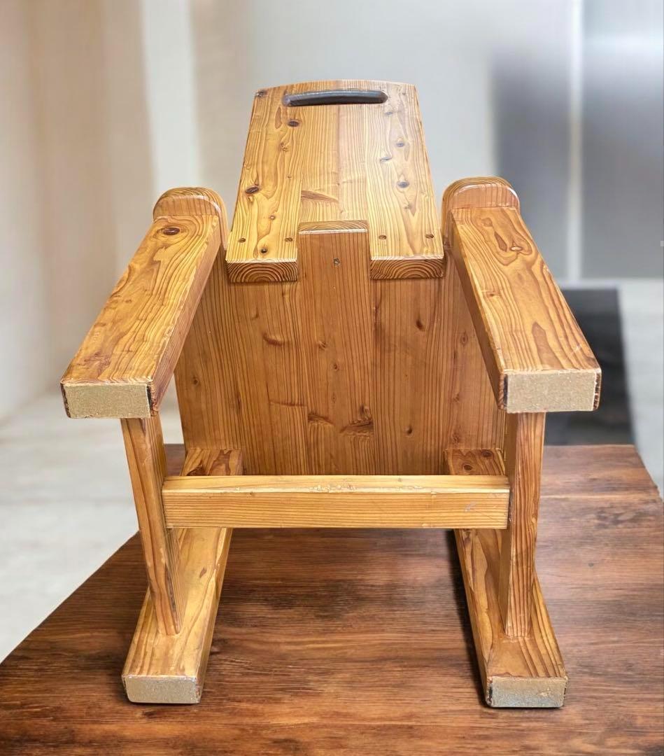 一生もの★重厚ななウッドチェア（1脚）　すべて木製　カントリー風のお店やお部屋に