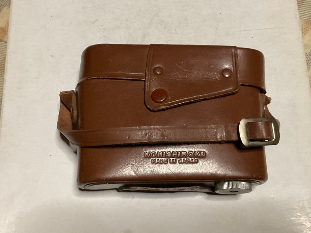 コニシロク／蛇腹型カメラ。形式不明？【カメラケース付き・昭和ノスタルジー・美品】