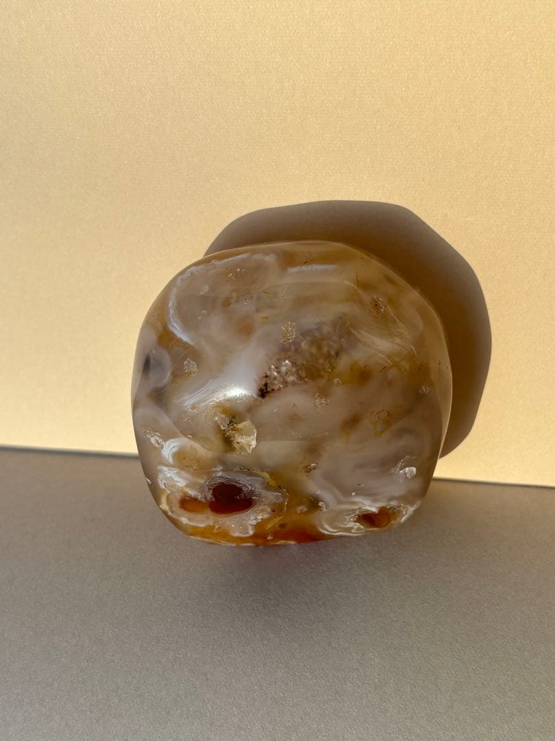 命根石　パワーストーン　瑪瑙 握りお守り(2)