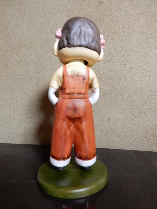不二家 ミルキー ペコちゃん 昭和レトロ 陶器製 首振り人形 ビンテージ 希少品