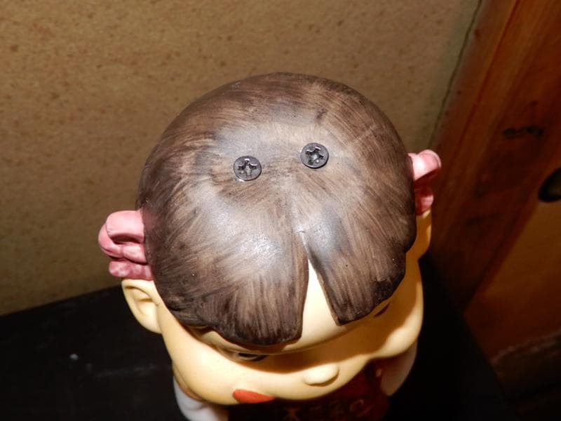 不二家 ミルキー ペコちゃん 昭和レトロ 陶器製 首振り人形 ビンテージ 希少品