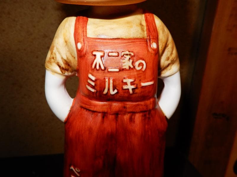 不二家 ミルキー ペコちゃん 昭和レトロ 陶器製 首振り人形 ビンテージ 希少品