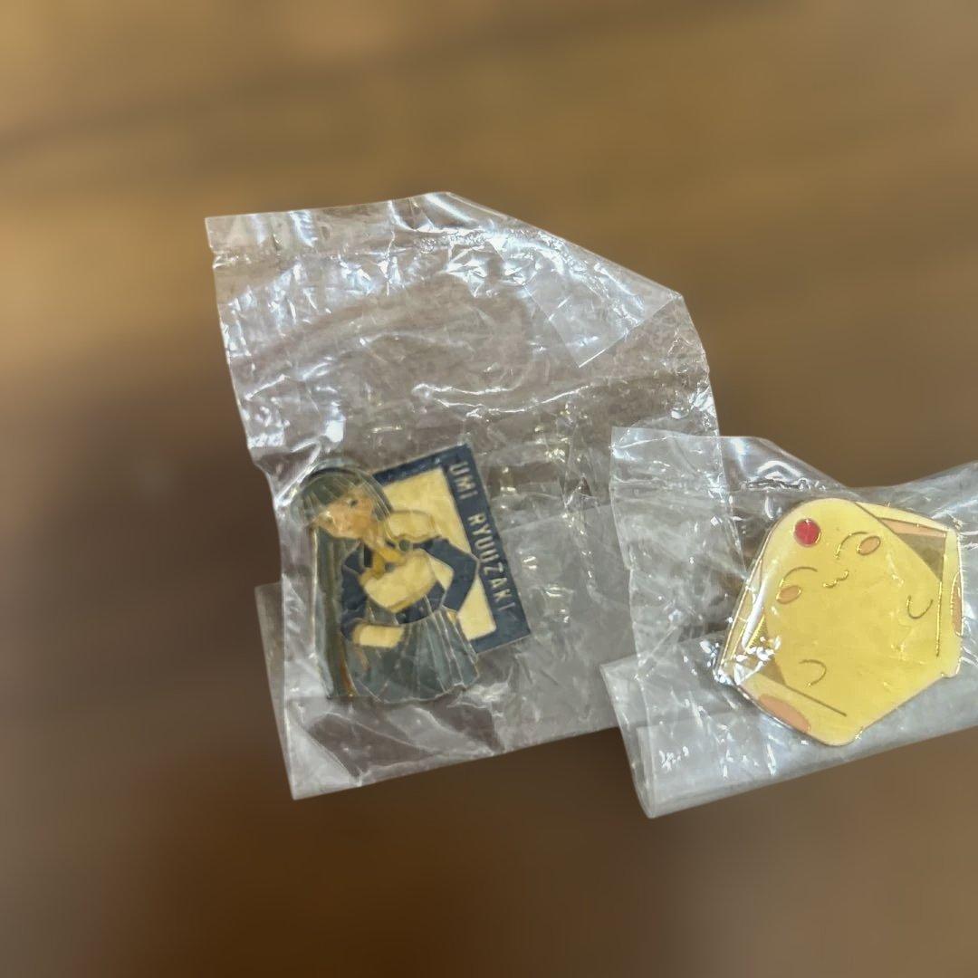 希少　【新品】魔法騎士レイアース　龍崎海　モコナ　ピンバッジ2点セット