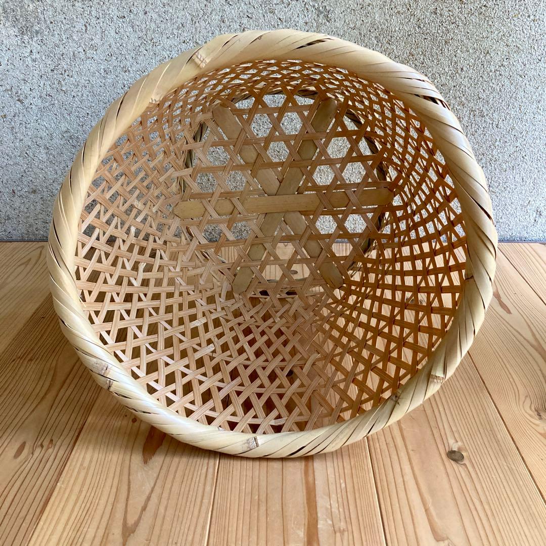 竹製　ランドリーバスケット　洗濯かご