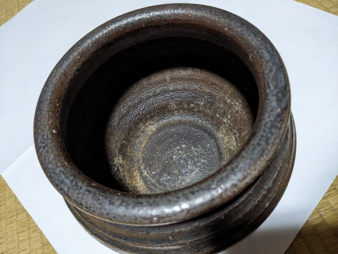 ♦江戸時代 香炉 建水 梅花皮 茶道具 アンティーク骨董品 コレクション