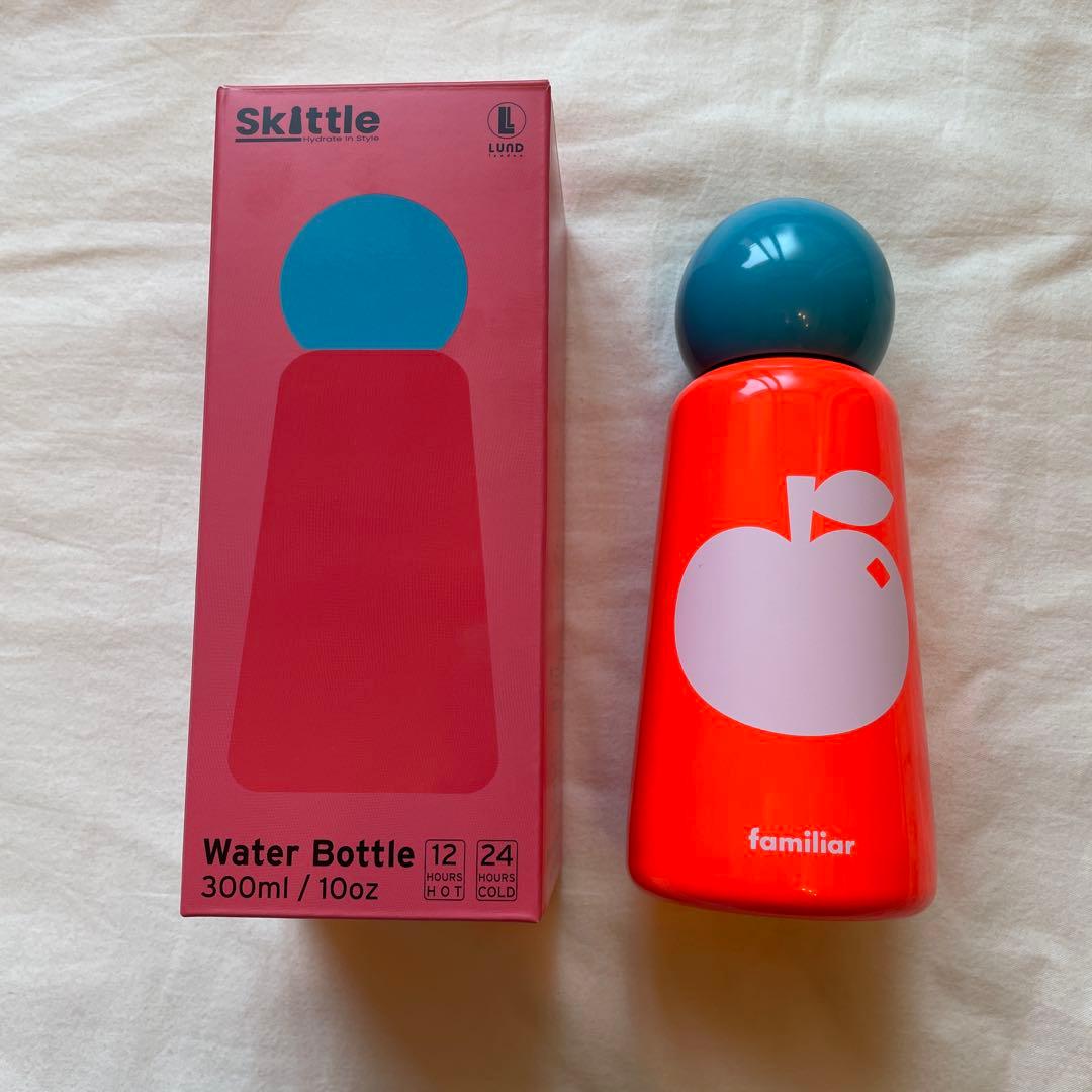 ファミリア　ステンレスボトル　Skittle 水筒 300ml オレンジ色