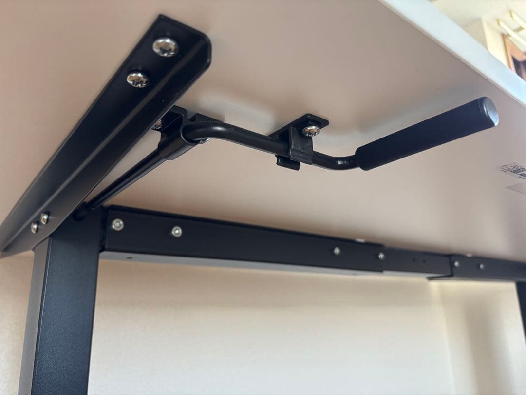 組立済 IKEA TROTTEN昇降式デスク160x80cmホワイト/チャコール